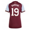 Damen Fußballbekleidung Aston Villa Jadon Sancho #19 Heimtrikot 2025-26 Kurzarm